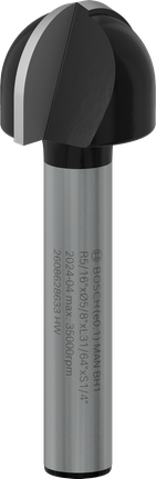 Bosch PRO Router Bit Core Box R 5/16 inch shank 1/4 inch.