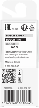 Bosch PRO router bit 3/8″ flush trim.