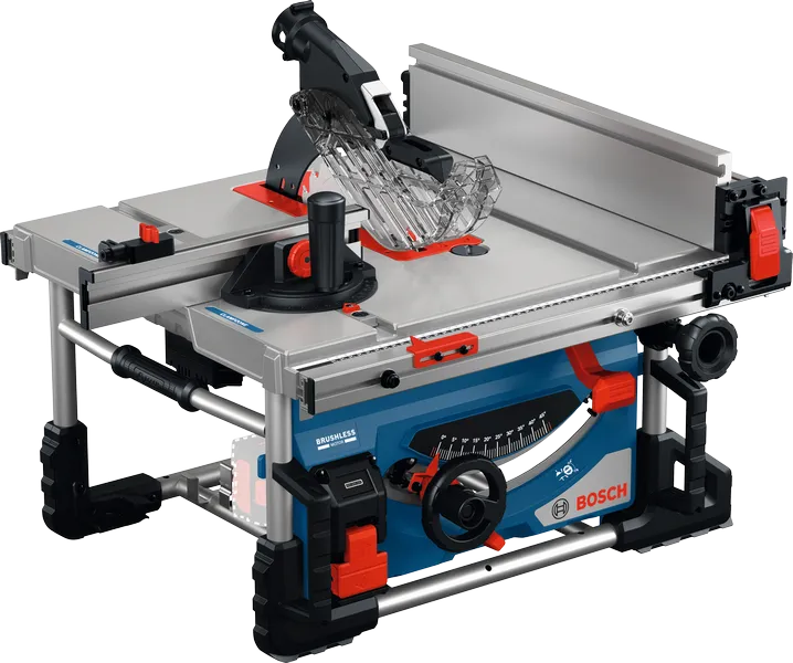 Bosch GTS 18V-70 table saw with adjustable fence.