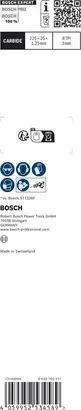 EXPERT Thick Tough Metal S1155CHC Bosch EXPERT Thick Tough Metal S1155CHC saw blade 225mm.