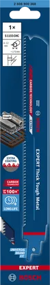 EXPERT Thick Tough Metal S1155CHC Bosch EXPERT Thick Tough Metal S1155CHC reciprocating saw blade.