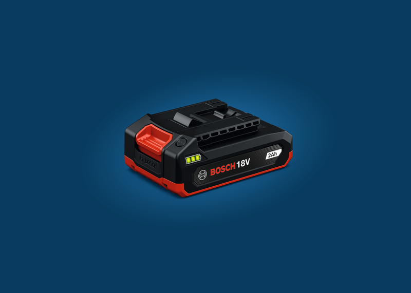Bosch 18V 2Ah battery pack.