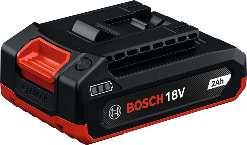 Bosch 18V 2Ah cordless tool battery pack.