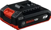 Bosch 18V 2Ah cordless tool battery pack.