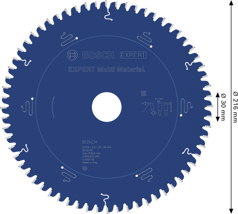Bosch EXPERT Multi Material Circular Saw Blade 216 mm.