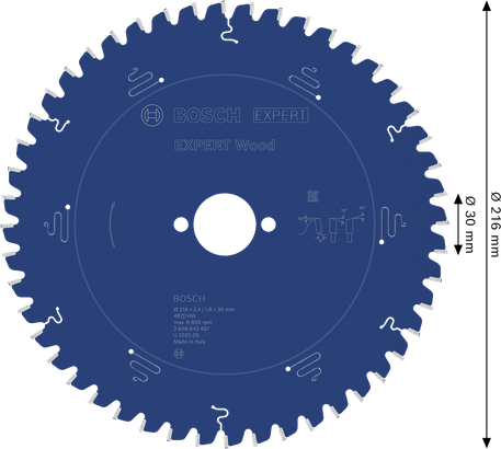 EXPERT Wood Bosch EXPERT Wood circular saw blade 216mm T48.