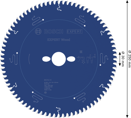 EXPERT Wood Bosch EXPERT Wood circular saw blade 250mm T80.