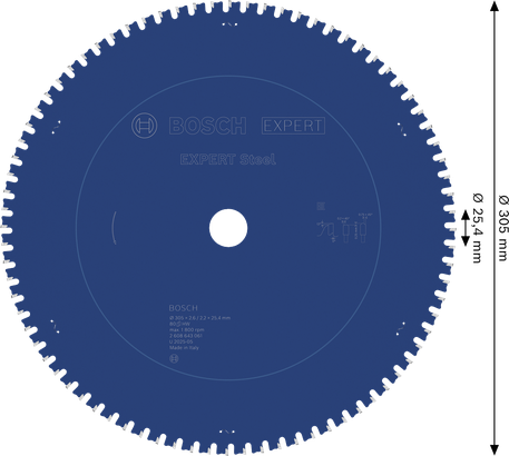 EXPERT Steel Bosch EXPERT Steel circular saw blade 305mm T80.