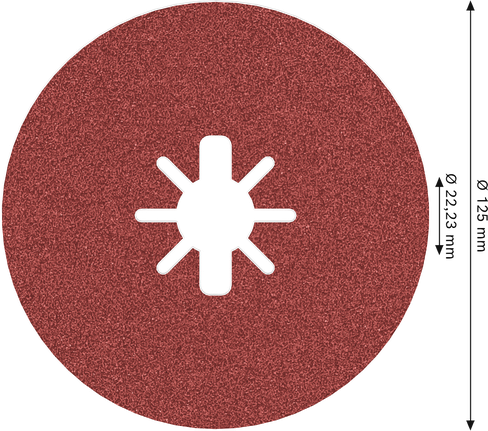 PRO R780 X-Lock Fibre Disc, 125 mm, G80 Bosch PRO R780 X-Lock Fibre Disc 125 mm G80.