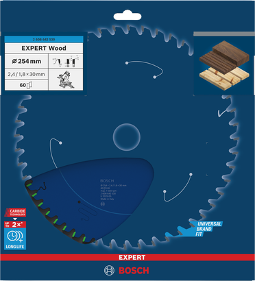 EXPERT Wood Bosch EXPERT Wood circular saw blade 254×30 mm.