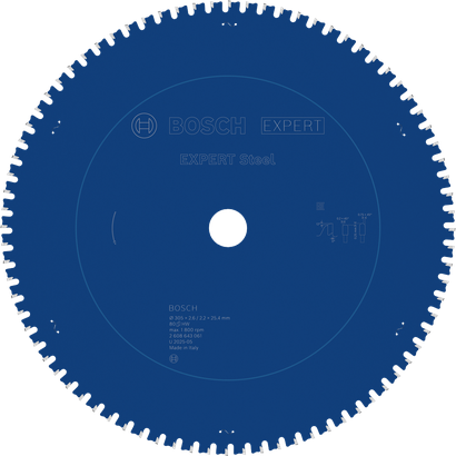 EXPERT Steel Bosch EXPERT Steel circular saw blade, 305 mm 80 teeth.