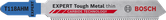 Bosch EXPERT Stainless Steel T118AHM carbide jigsaw blade.