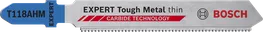 Bosch EXPERT Tough Metal T118AHM jigsaw blade, carbide teeth.