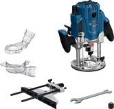 Bosch GOF 20-12 router with depth adjustment.