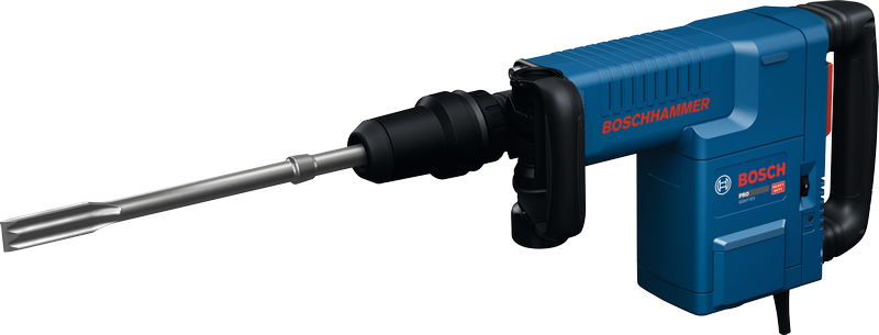 Bosch GSH11EV demolition hammer with SDS max chisel.