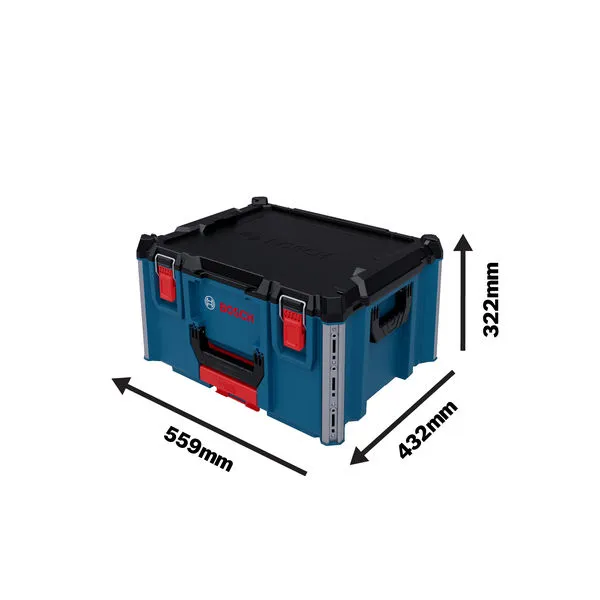 L-BOXX Contractor 322 Bosch L-BOXX Contractor 322 carrying case with size dimensions.