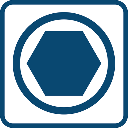 External hex profile.