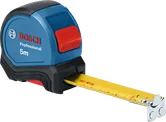 Bosch 5m tape measure with yellow blade.