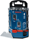 Bosch blade dispenser with 50 replacement blades.