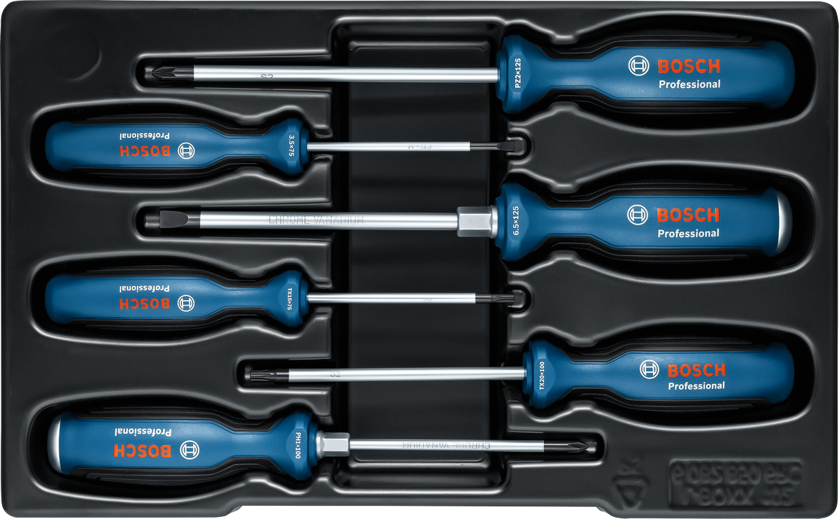Screwdriver Set SL/PH/PZ/TX 6 pcs Professional