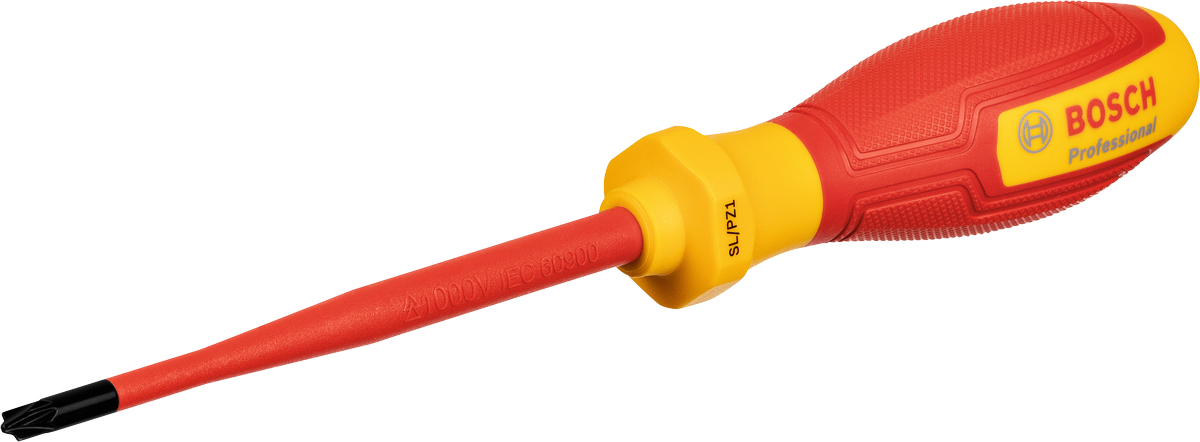 Bosch VDE screwdriver SL/PZ1x100 insulated handle.