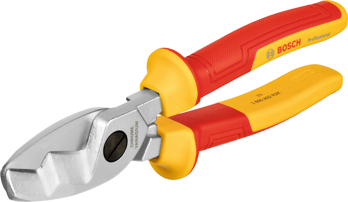 Bosch VDE Cable Shear 200 mm with insulated handles.