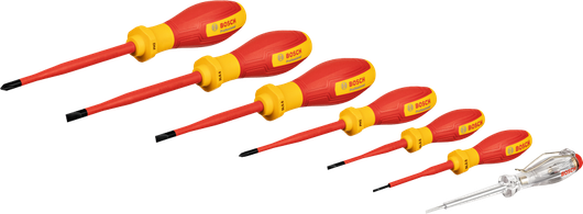 Bosch VDE screwdriver set SL/PH 7 pcs for up to 1000V.