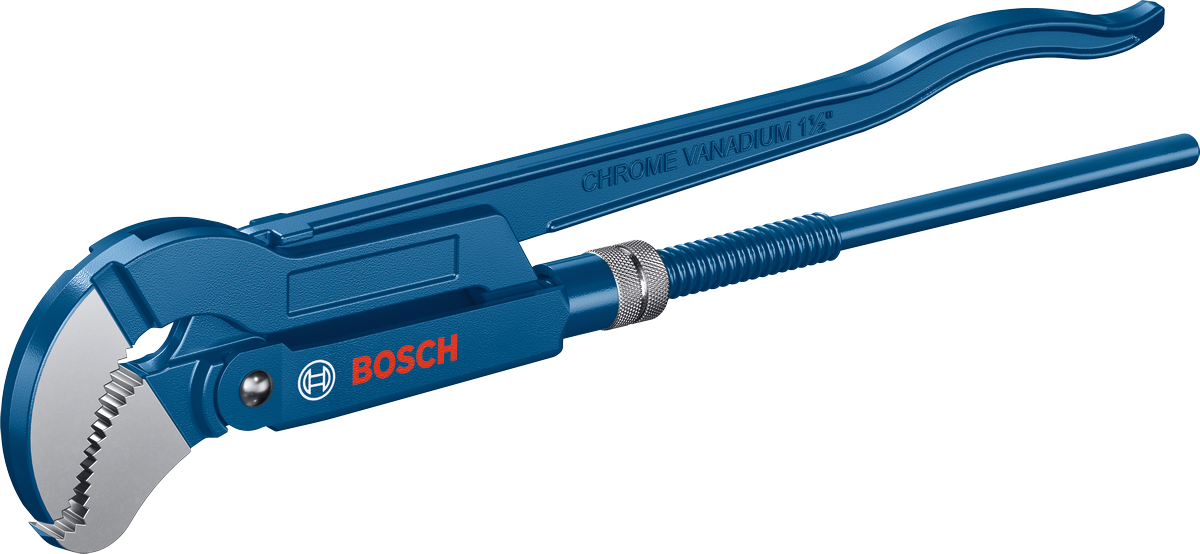 Bosch sanitary corner pipe wrench 45°, chrome vanadium.