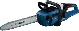 Bosch cordless chainsaw GKE 18V-40 with 8Ah battery.