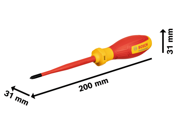 Bosch VDE Screwdriver PH1x100 with insulated handle.