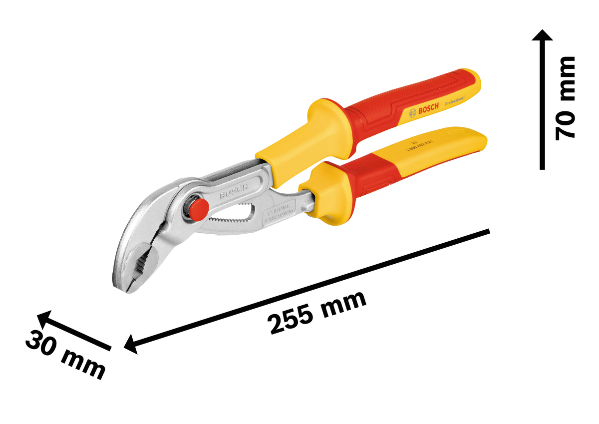 VDE Water Pump Pliers 250 mm Professional