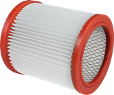 Bosch polyester cylinder filter for dust extraction.