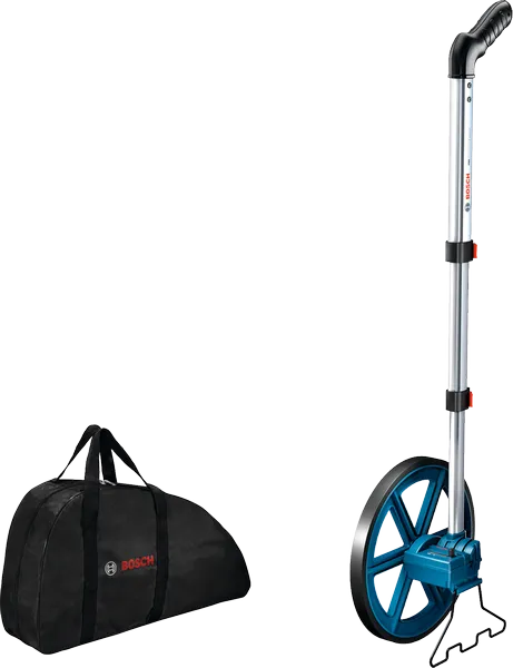 Bosch GWM 29 measuring wheel with carrying bag.