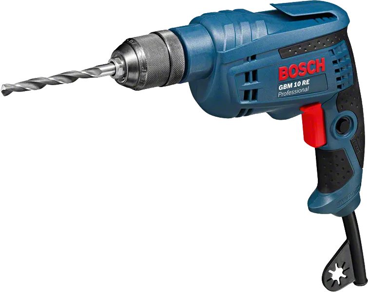 Bosch GBM 10 RE drill with 600W motor.