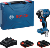 Bosch GDR 18V-215 cordless impact driver set.