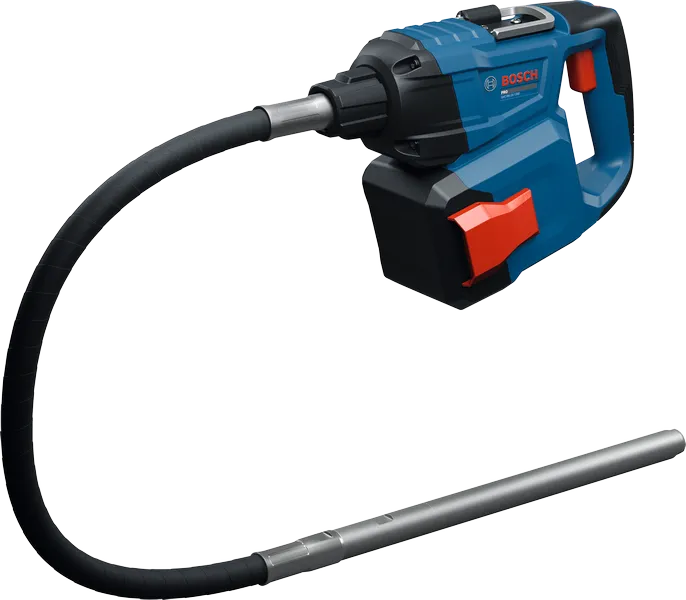 Bosch GVC18V-25-120D concrete vibrator tool.
