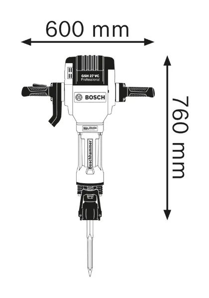 Breaker dimensions diagram.