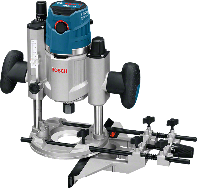 GOF 1600 CE Bosch GOF 1600 CE router with adjustable bit holder.