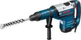 Bosch GBH 8-45 DV rotary hammer drill with side handle.