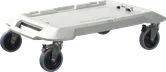 Bosch L-BOXX Roller transport trolley with four wheels.