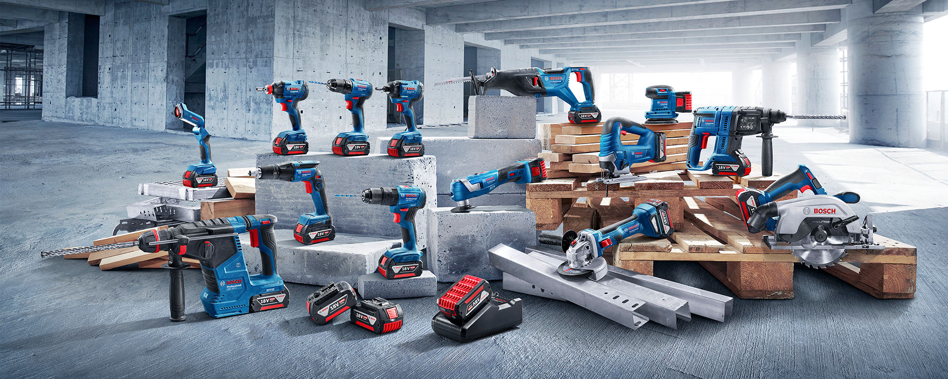 Bosch Professional 18V Battery System - Do More With Just One Click 